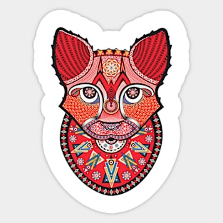 Sweet mandala cat Sticker